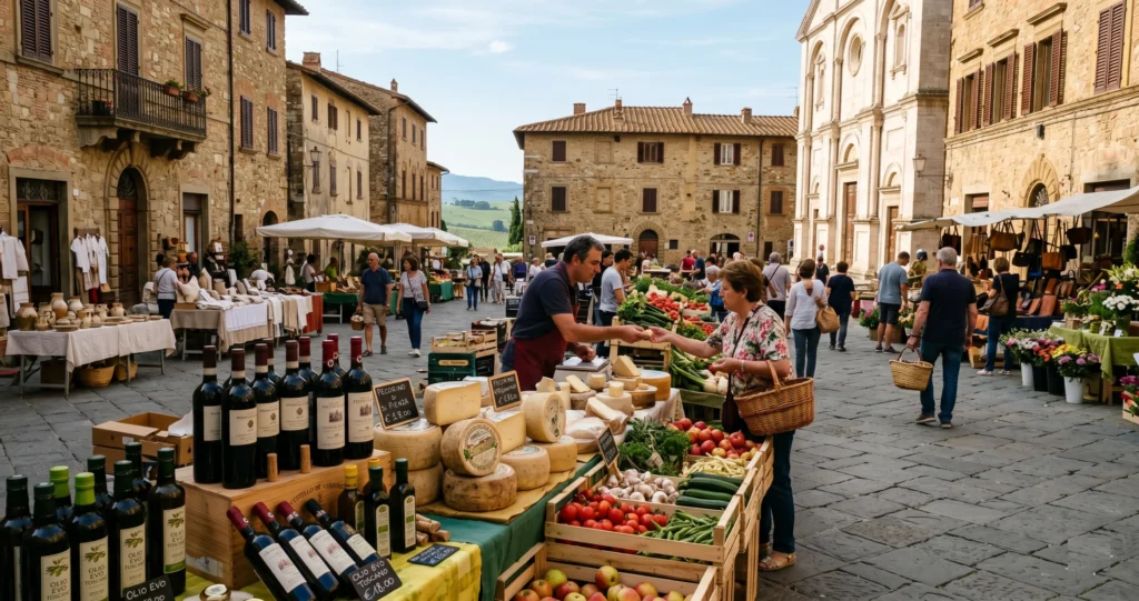 Mercato di Pienza e Greve in Chianti